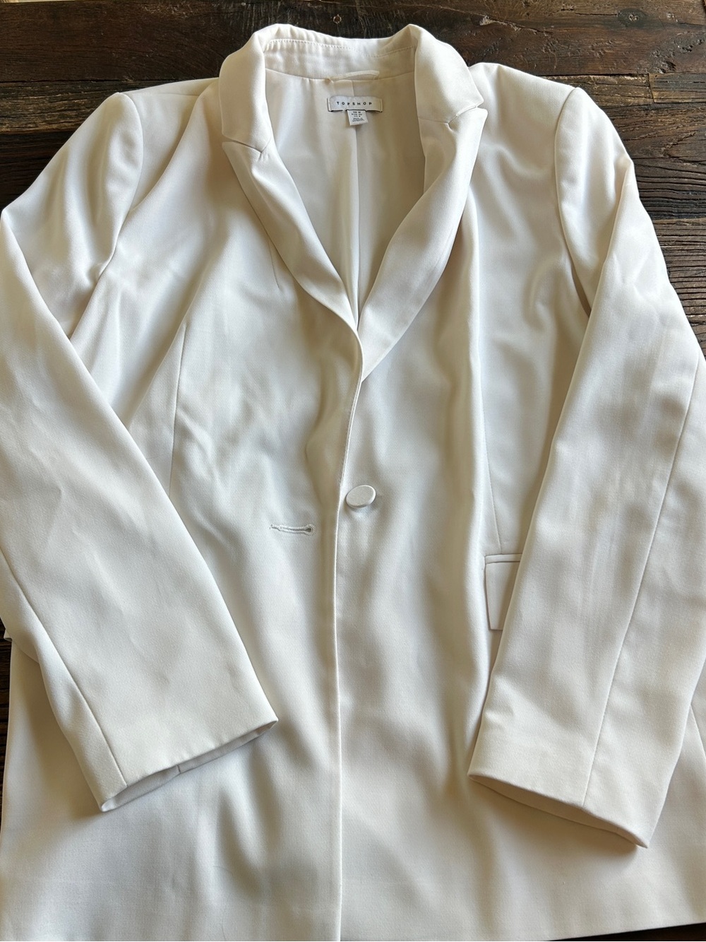 Topshop | Cream Single-Button Women's Blazer